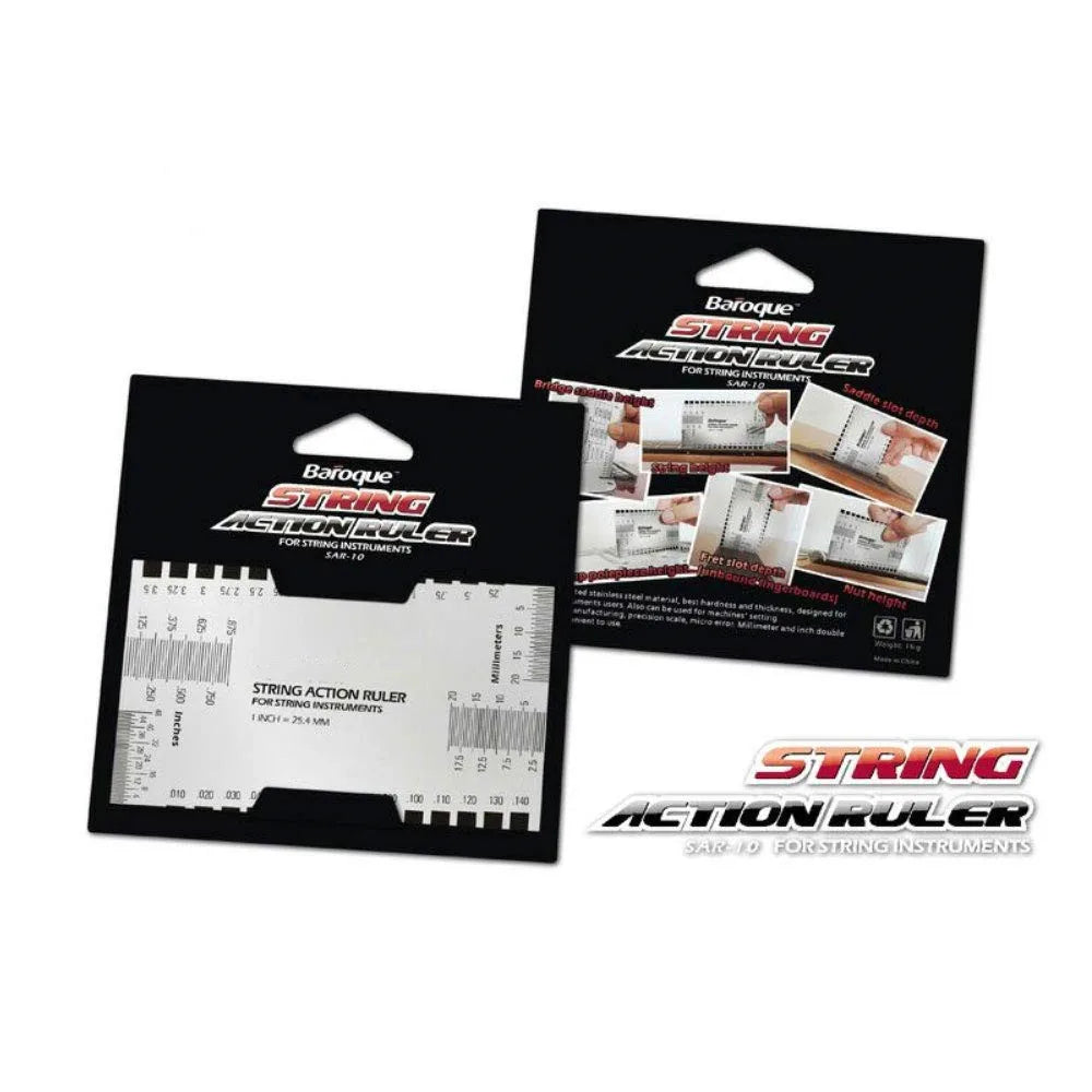 Miwayer String Action Ruler Gauge,Guitar Repairing Tool for Luthier,Fit for Guitar,Ukulele,Bass,Banjo,Mandolin
