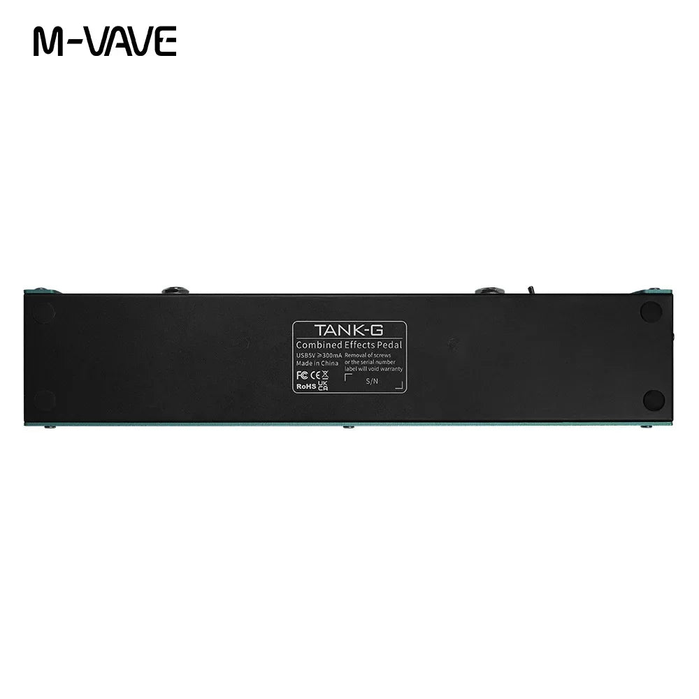 M-VAVE  Guitar Multi-Effects Pedal 36 Presets 9 Preamp Slots 8 IR Cab Slots 3 Band EQ 3 Modulation/Delay/Reverb Effect Tank-G