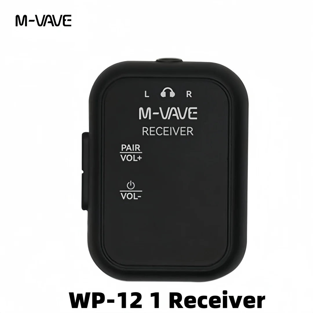 M-vave WP-10 2.4G Wireless System Earphone Monitor Transmission System Rechargeable Transmitter Receiver Mono Recording Function