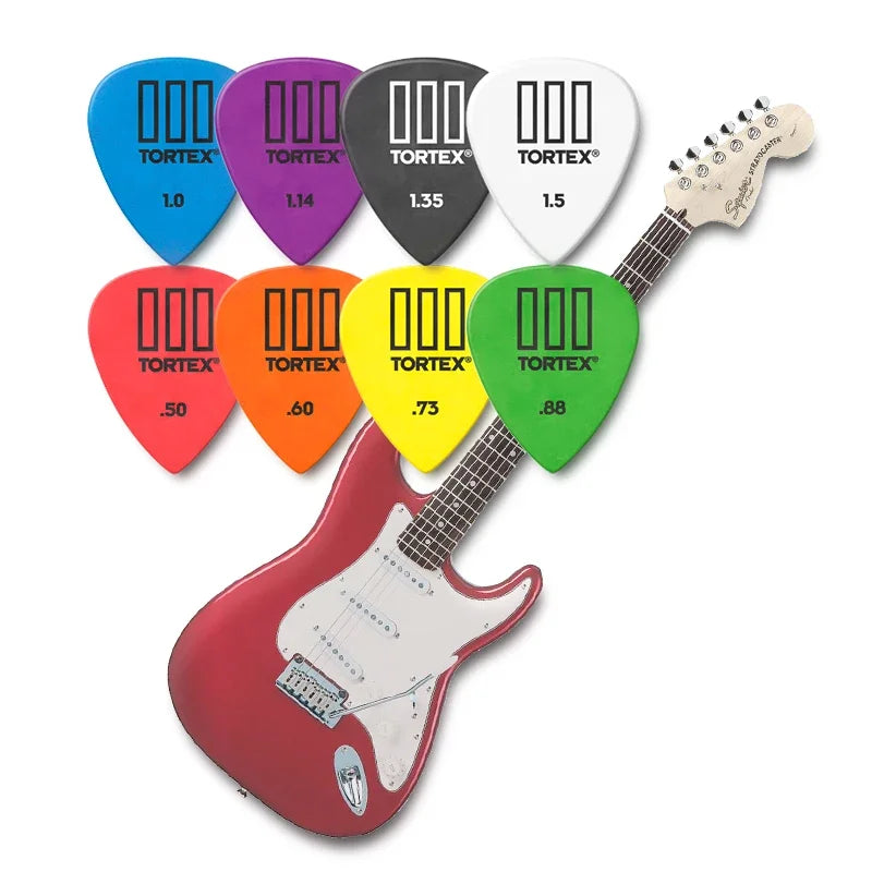 6Pcs Dunlop Guitar Picks For Electric Guitar Bass Parts Accessories 8 Kinds Of Thickness Plectrum