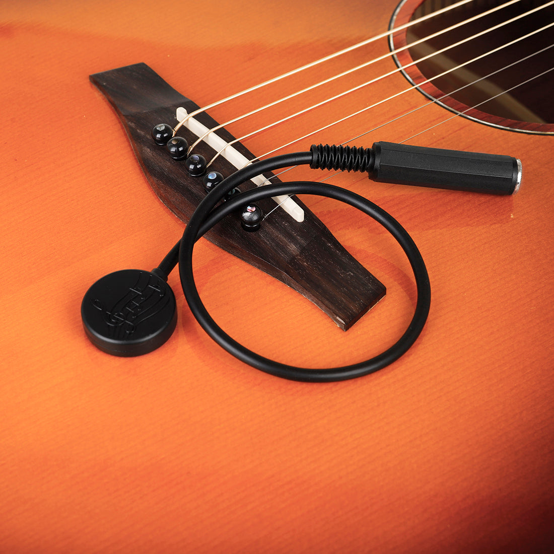 Universal Guitar Pickup Resonance Electric Guitar/Ukulele/Violin Black Pickup Clip Guitar Parts Accessories