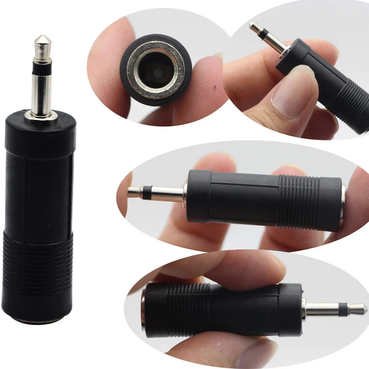 Miwayer 3.5mm Female To 6.35mm(1/4 inch) Male Stereo Headphone Audio Adaptor/Microphone Plug Jack Adapter Converter
