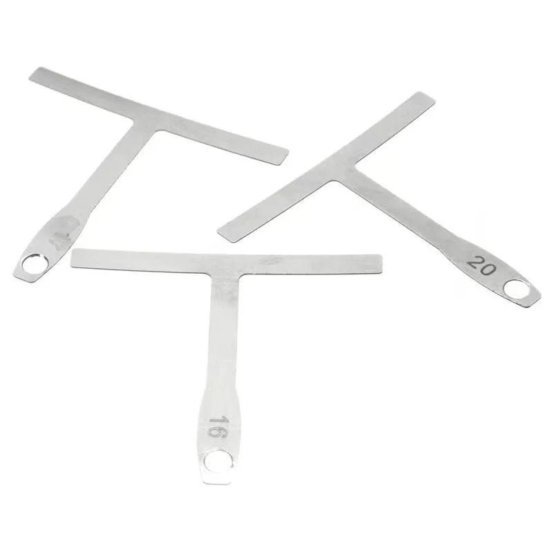 Miwayer 10-piece kit - 1 guitar measuring tool and 9-piece T-shaped guitar ruler