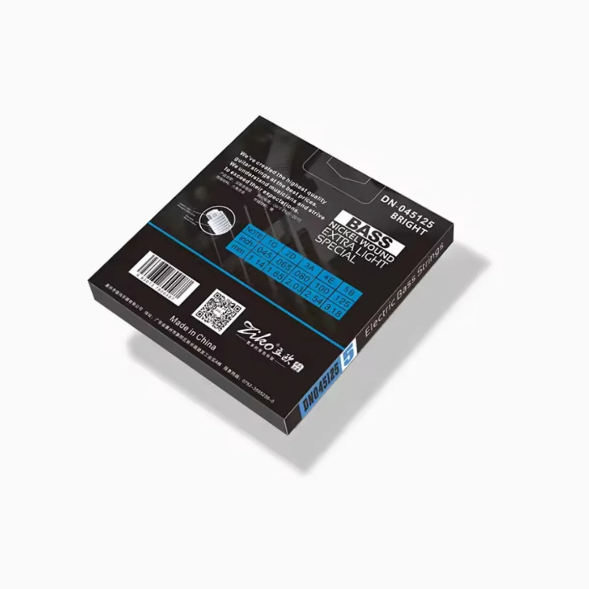 ZIKO Electric Bass Strings 4/5/6 String Bass/Hexagon Alloy Core and Nickel Wound/Electric Guitar Bass Instruments Accessories