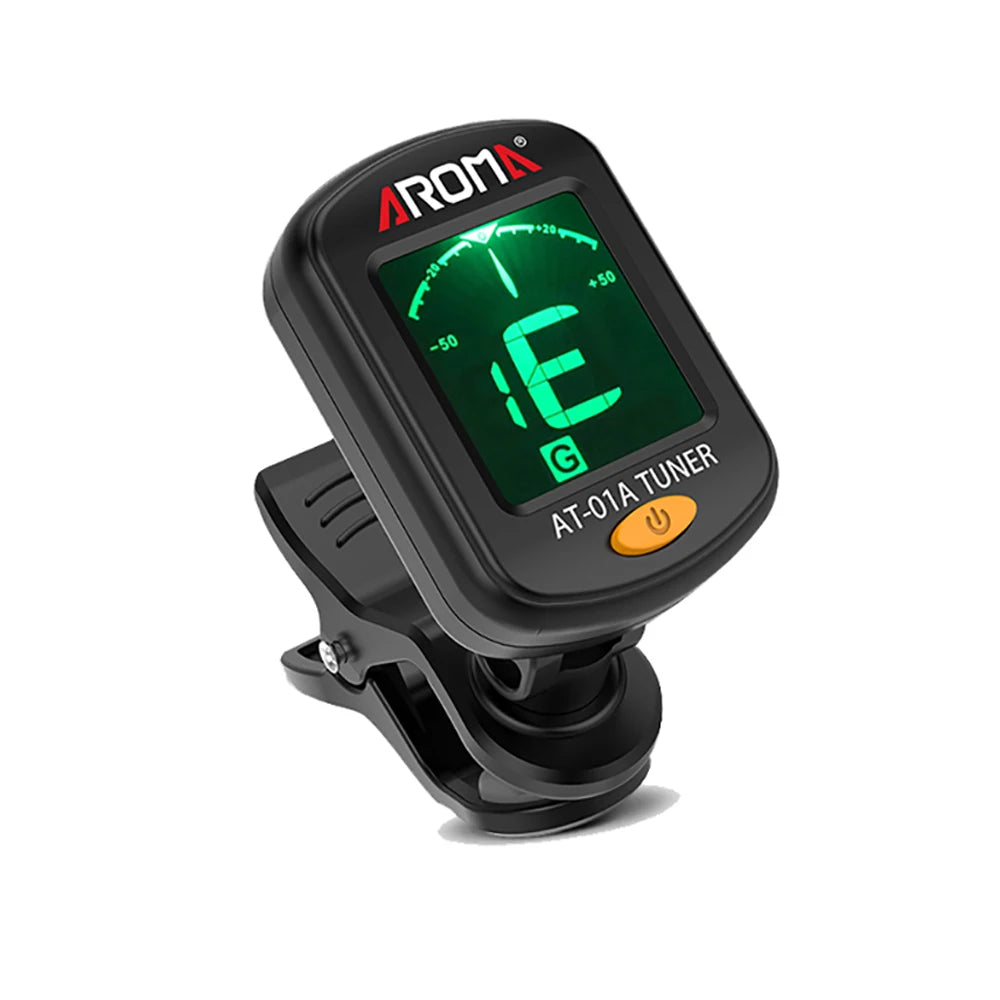 Guitar Tuner AT-01A/101 Foldable Rotatable Clip-on Tuner High Sensitivity for Bass Ukulele Chromatic Guitar Accessories