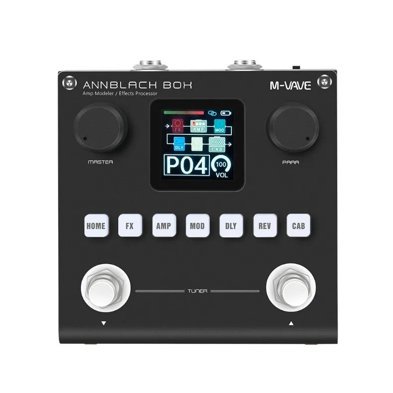 M-VAVE Black Box Effect Pedals Guitar / Bass AMP Modeler Multi Effects Processor Rechargeable for Electric Guitar Bass